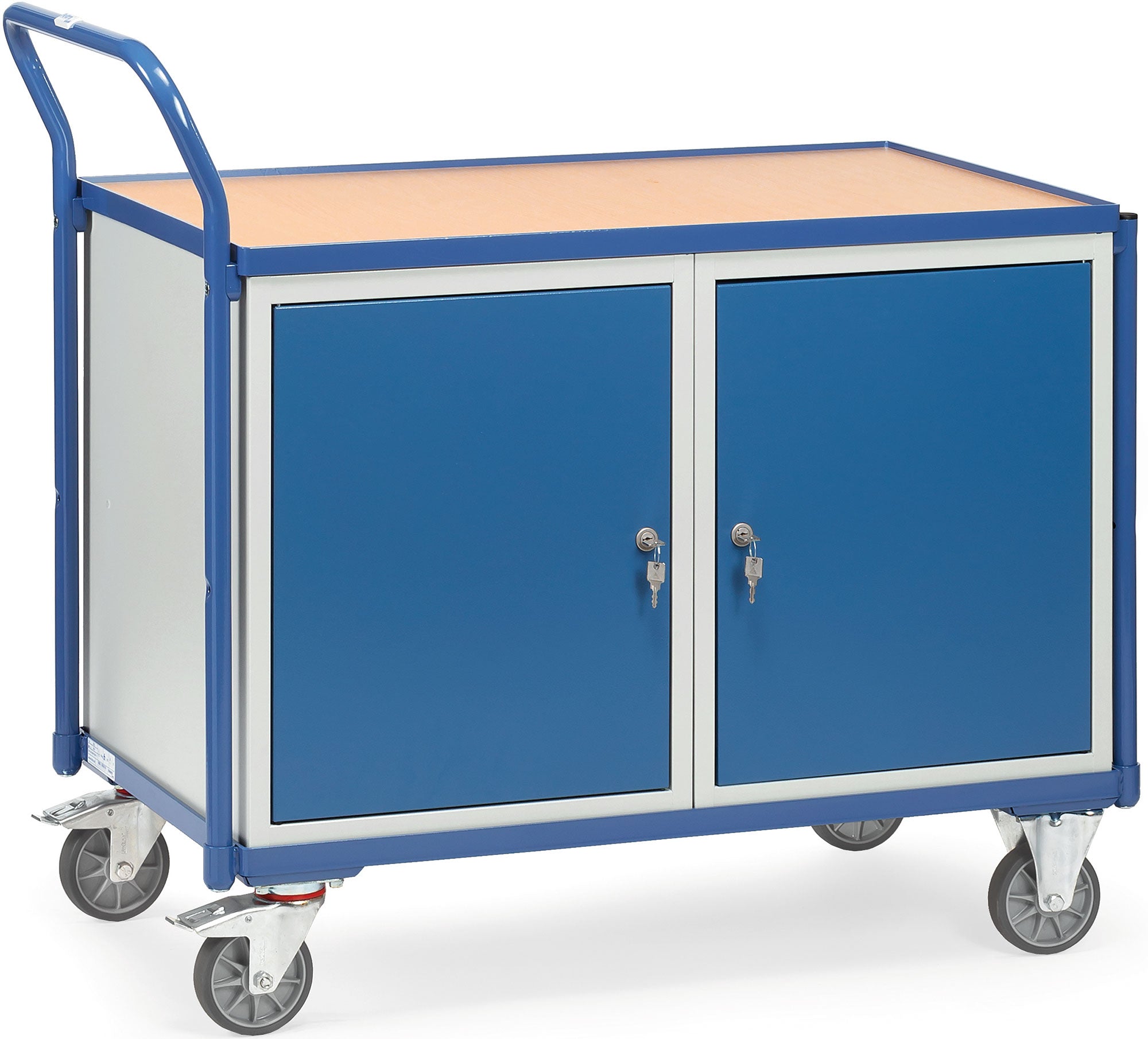 2633 Fetra Tischwagen bis 300 kg mit 2 Schränken