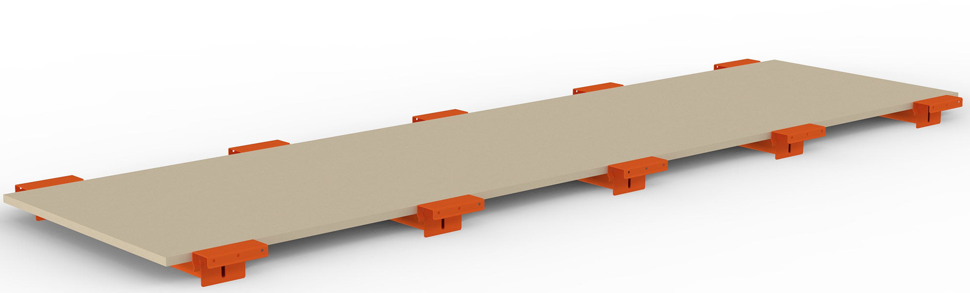 META Spanplattenboden 19 mm, mit abgesetzter Tiefenauflage, für Multipal Palettenregale-20077718