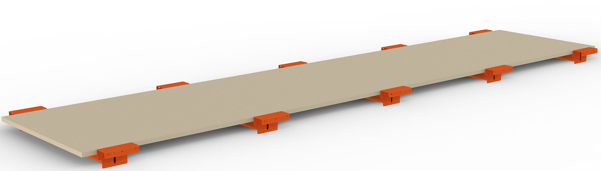 META Spanplattenboden 19 mm, mit abgesetzter Tiefenauflage, für Multipal Palettenregale-20077719