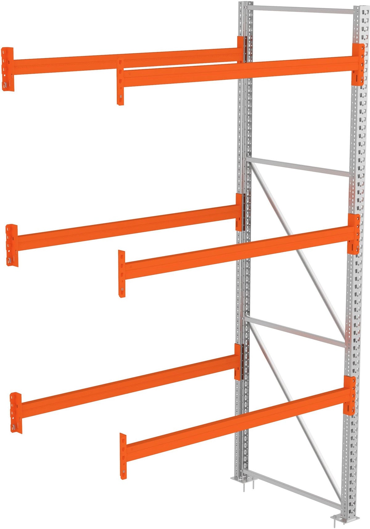 META Multipal Palettenregal, Anbaufeld, 4 Ebenen