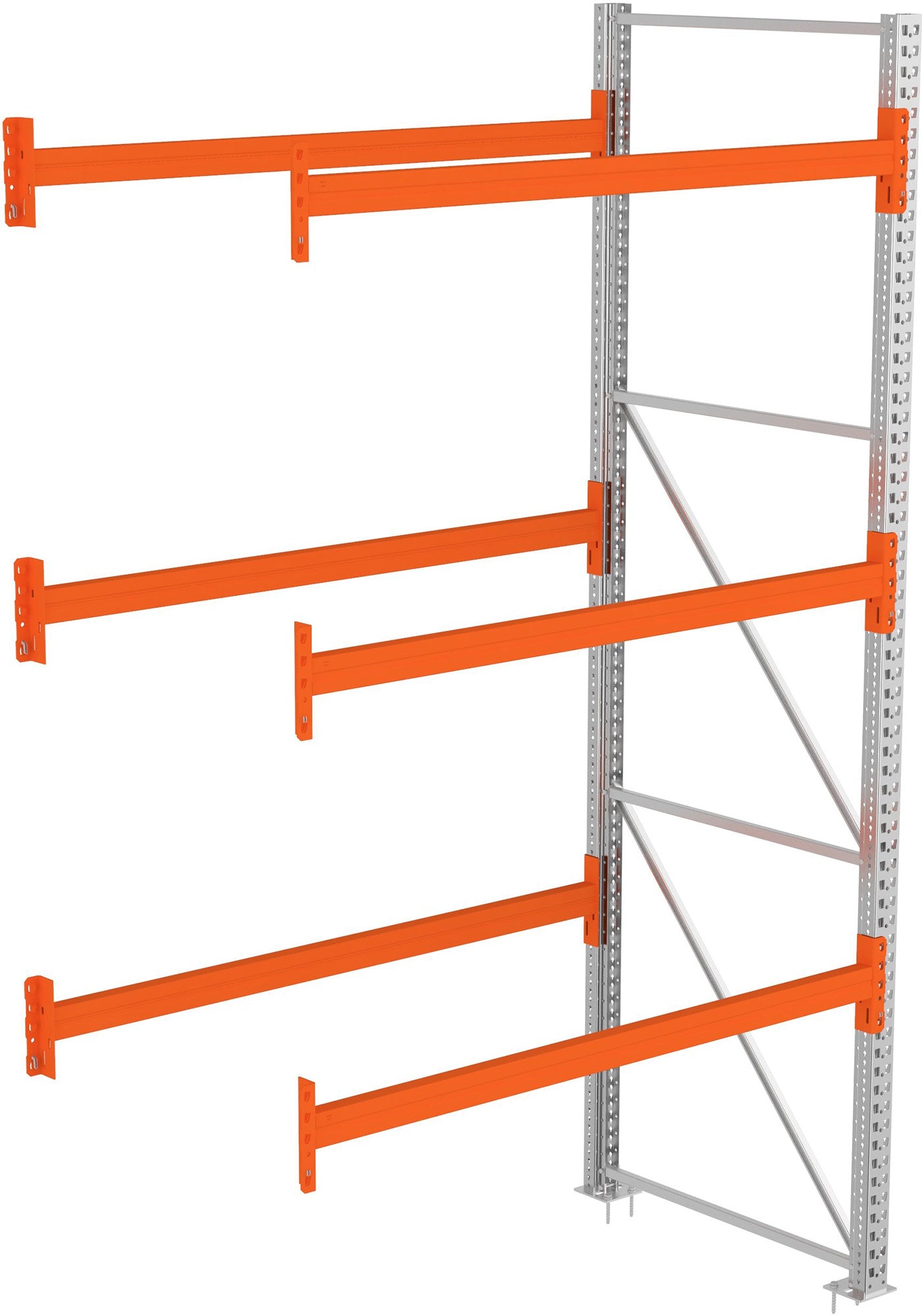 META Multipal Palettenregal, Anbaufeld, 4 Ebenen