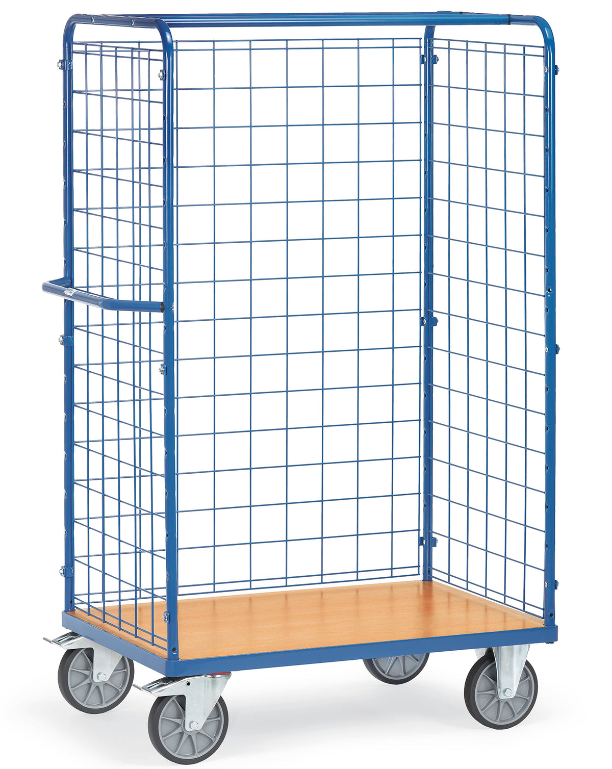 Fetra Paketwagen mit 3 Drahtgitterwänden, Höhe 1800 mm