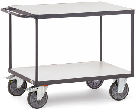 9402 Fetra ESD-Tischwagen bis 600 kg, mit 2 Böden, elektrisch leitfähige Ausführung