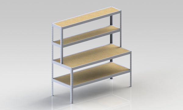 META SPEED-RACK Packtisch mit Ablage